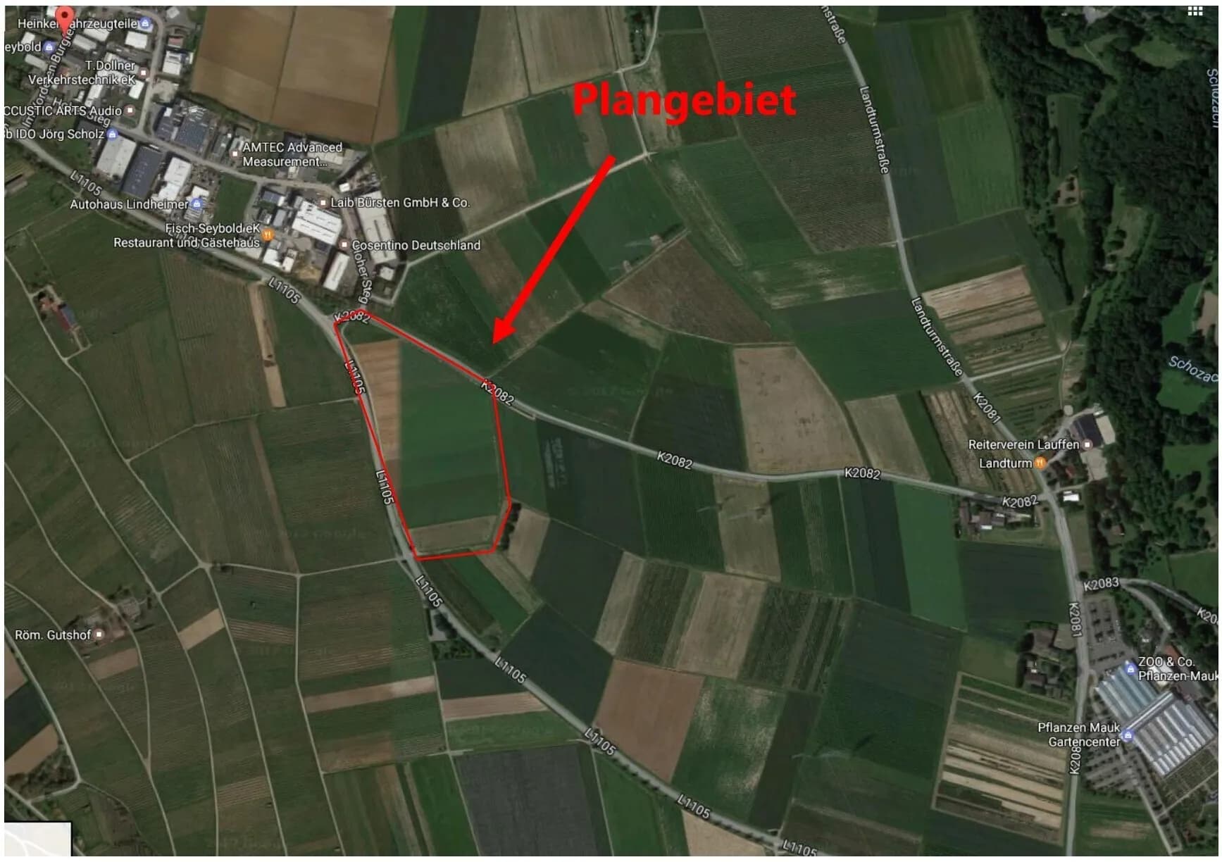 2.700 qm Grundstück zum Kauf! Gewerbegebiet "Vorderes Burgfeld II" in Lauffen am Neckar
