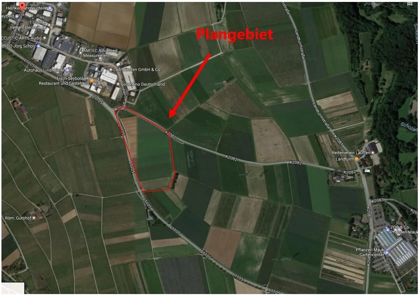 2.800 qm Grundstück zum Kauf! Gewerbegebiet "Vorderes Burgfeld II" in Lauffen am Neckar
