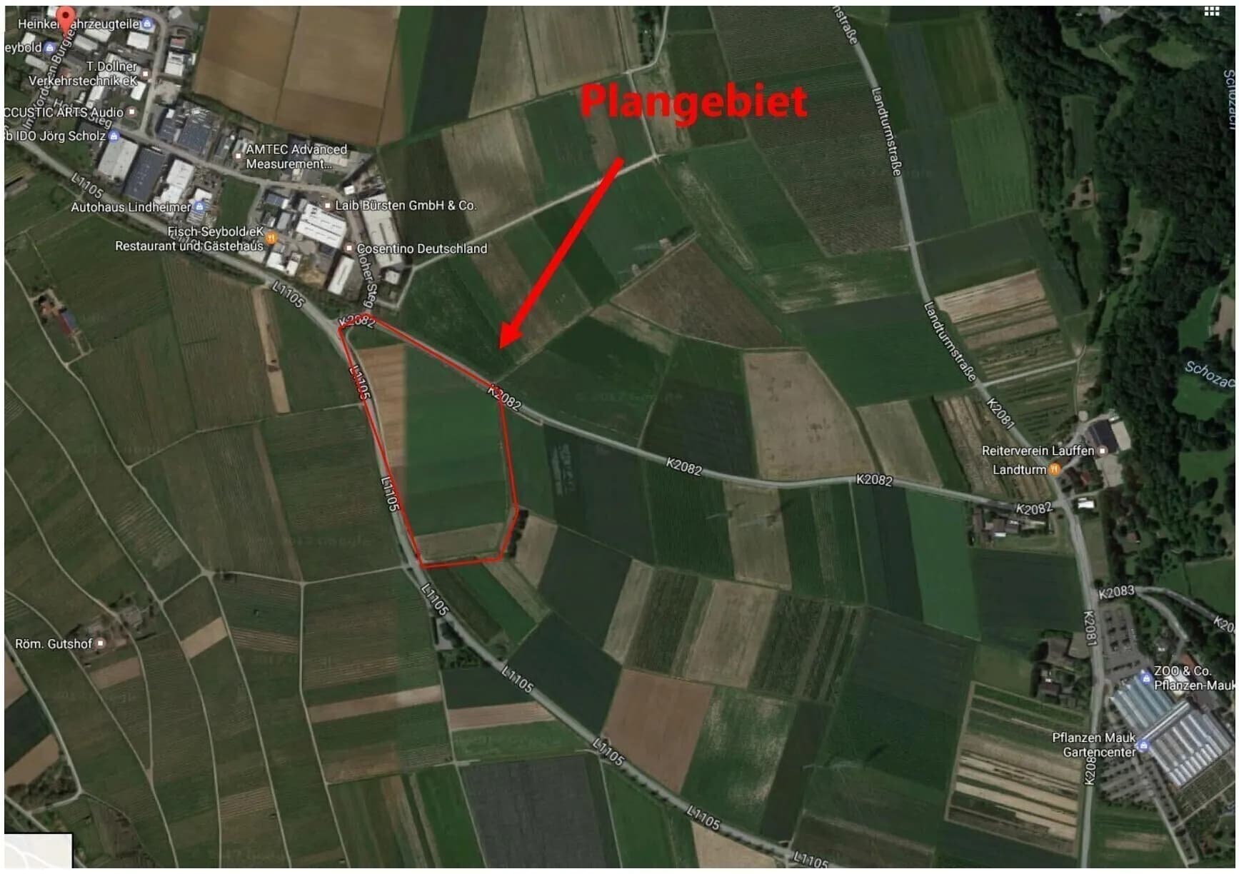 2.600 qm Grundstück zum Kauf! Gewerbegebiet "Vorderes Burgfeld II" in Lauffen am Neckar