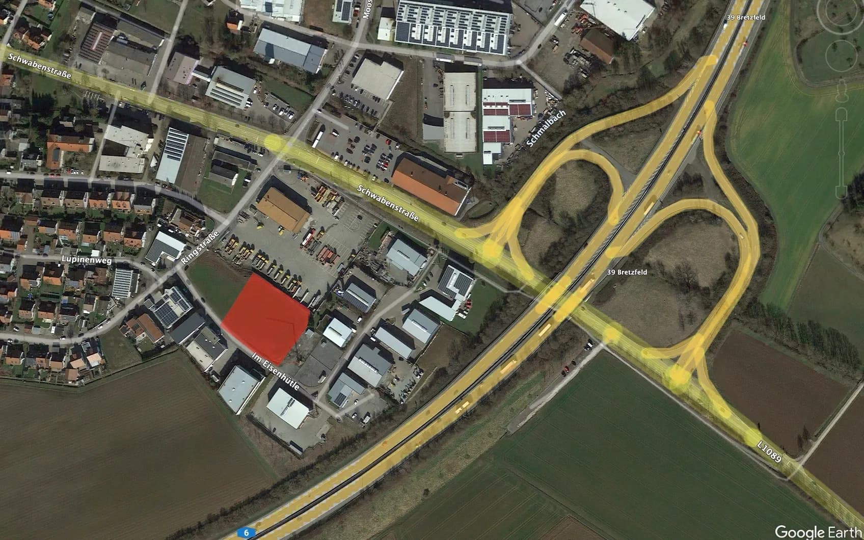 Gewerbegrundstück ca. 3.800 m² groß, an der BAB 6 zu verkaufen / verpachten! in Bretzfeld